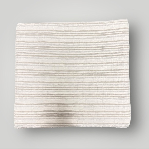 INUP Striped Textured Duvet Cover Sz Queen - Picture 1 of 8